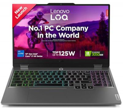 Lenovo LOQ 83DV00BJIN Intel Core i7-13650HX Gaming Laptop (16GB RAM + 512GB SSD + NVDIA RTX 3050 6GB Graphics)