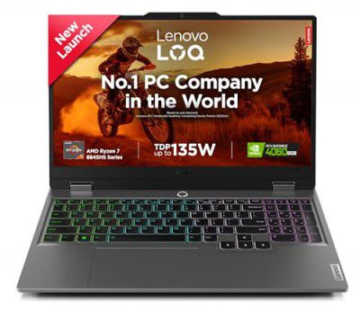 Lenovo LOQ AMD Ryzen 7 8845HS 83DX000MIN Gaming Laptop (16GB RAM + 1TB SSD + NVIDIA RTX 4060 8GB Graphics)