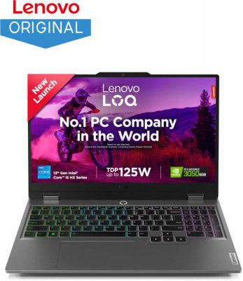 [Extra Rs 8950 Off] Lenovo LOQ Intel Core i5 13th Gen 13450HX - (16 GB/512 GB SSD) LOQ 15IRX9D2 Gaming Laptop  (15.6 Inch, Luna Grey, 2.38 kg)