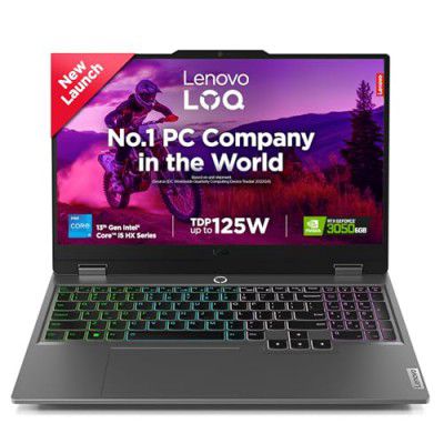 Lenovo LOQ Intel Core i5-13450HX 83DV00BHIN Gaming Laptop (16GB RAM + 512GB SSD + NVDIA RTX 3050 6GB Graphics)