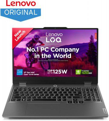 Lenovo LOQ Intel Core i5 12th Gen 12450HX 15IAX9 Gaming Laptop (16 GB RAM + 512 GB SSD + 6 GB Graphics + NVIDIA GeForce RTX 4050)