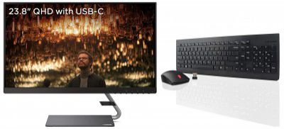 Lenovo Q24h-10 23.8 IPS Monitor,USB-C,16:9,QHD