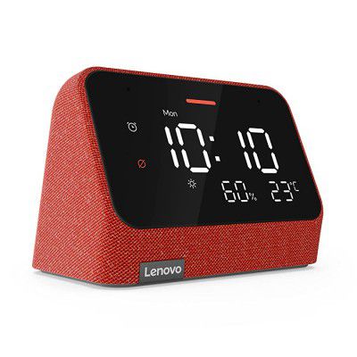 Lenovo Smart Clock Essential with Alexa Built-in (Clay Red)