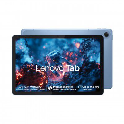 Lenovo Tab 10.1" Wi-Fi, 4GB RAM, 64GB ROM (Expandable 1TB), Metal Body,  Polar Blue