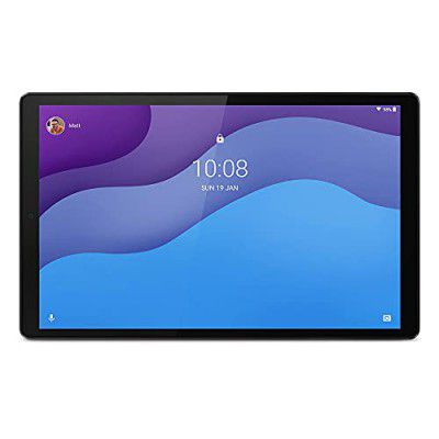 Lenovo Tab M10 HD 2nd Gen (10.1" 4 GB, 64 GB, Wi-Fi+LTE), Platinum Grey with Metallic Body and Octa-core Processor