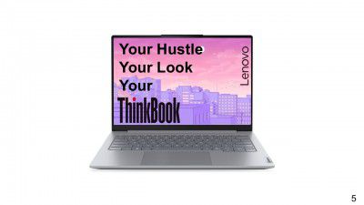 Lenovo ThinkBook 14 Intel Core 5 210H 14th Gen (16GB/512GB SSD) 14" WUXGA IPS 300 Nits Antiglare Thin & Light Laptop (21SGS00100)