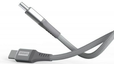 Lenovo USB C to Type-C Tangle-free  Aramid fiber braided 1.2m cable with Fast PD charging (upto 100W support)