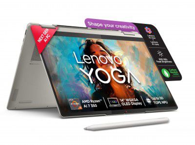 Lenovo Yoga 7 2-in-1 AMD Ryzen AI 7 350 (24GB RAM/1TB SSD), 83JR001EIN Convertible Laptop