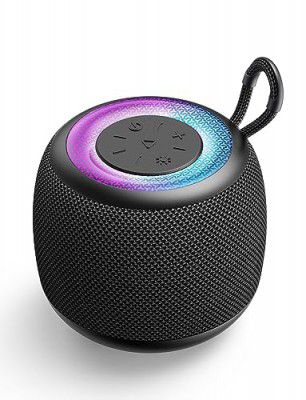 LENREU F62 Portable Bluetooth Speaker with Enhanced Bass, Bluetooth 5.3, RGB Lights, Stereo Sound, IPX5 Waterproof, Compact & Lightweight – Ideal for Outdoor, Travel & Home Use