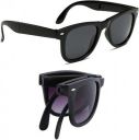 LENS LIBRARY Rectangular Sunglasses (For Men & Women, Black)...