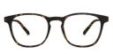 LENSKART BLU | Zero Power Bluecut & Antiglare Computer Eyeglasses | Brown Full Rim Square | For Men & Women | Large | LB E14058...