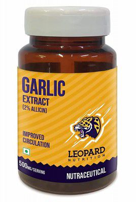 Leopard Nutrition Odourless Garlic - 500mg (60 Veg Capsules)