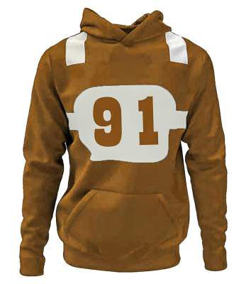 Leotude Men's Regular Fit Hoodie (Color: Brown)