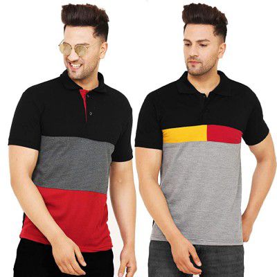 LEOTUDE Regular Fit Half Sleeve Mens Polo T-Shirt