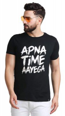 LEOTUDE Regular Fit Half Sleeve Mens T-Shirt