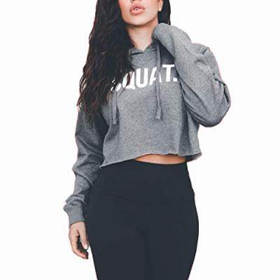 Leotude Women's Regular Fit Hoodie (Color: Grey)