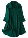 Leriya Fashion Western Dress || Rayon Solid Button Front Shirt Dress for Women || Roll Tab Sleeve & Collared Neck Flared Dress || Office || Summer Short Dresses for Women....