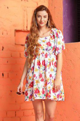 Leriya Fashion  Women Fit and Flare Multicolor Dress