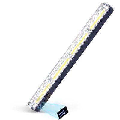 LETOUR Magnetic Light BAR 4000Lumen 40CM 7500mAh Rechargeable Portable Lamp 3 Dimming Level Built-in 216-LED Bulbs,with Handy Hook 