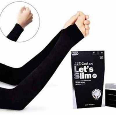 LETSLIM Polyester Arm Sleeve For Sports Running, Gym  (1 PAIR)