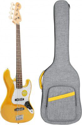 LETSROCK Bass Guitar Case, Gig Bag With Thick Padding