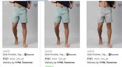 Levi S Mens Boxers Starts at Rs 161