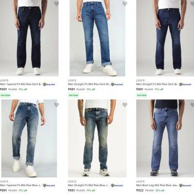 Flipkart : UP TO 76% OFF - Levi's Mens Jeans Start at ₹719