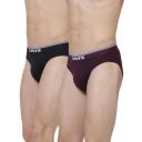 Levi's 017 Men's Cotton Solid Brief - Mid Rise, Outer Elastic Waistband (Pack of 2)...
