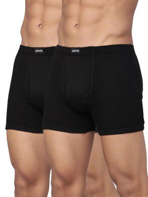 Levi's Cotton 010 Comfort Boxer Brief for Men with Contoured Double Pouch, Tag Free Comfort & Smartskin Technology (Pack of 2)