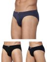 Levi's Men Cotton 011 Comfort Brief with Contoured Double Pouch, Tag Free Comfort & Smartskin Technology (Pack of 3)...