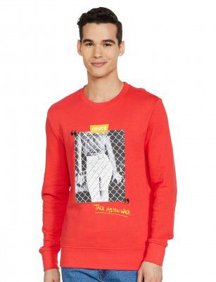 Levi's Men Cotton Round Neck Sweatshirt