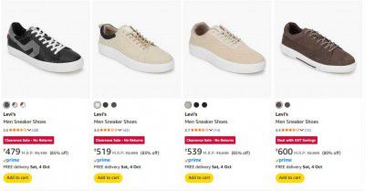 UP TO 73% OFF | Levi's Mens Sneakers