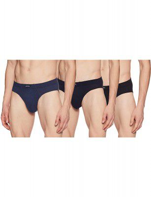 Levi’s Men’s 100% Cotton 100 CA Snug Fit Innerelastic Solid Comfort Brief (Pack of 3)