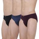 Levi’s Men’s 100% Cotton 100 CA Snug Fit Innerelastic Solid Comfort Brief (Pack of 3)...