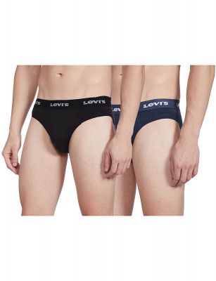 Levi’s Men’s 100% Cotton 100 CA Solid Neo Brief Snug Fit (Pack of 2)