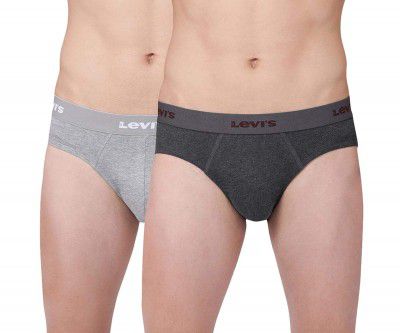 Levi’s Men’s Cotton 100 CA Solid Neo Brief Snug Fit (Pack of 2)