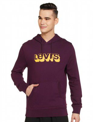 Levi's Men's Cotton Regular Fit Graphic Print Hooded Sweatshirt