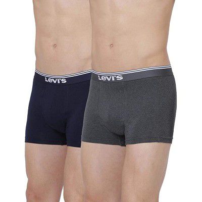 Levi’s Men’s Premium Cotton Stretch 200 SF Solid Neo Trunk (Pack of 2)