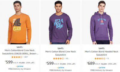 Levi's Men's Sweatshirts Upto 70% Off 