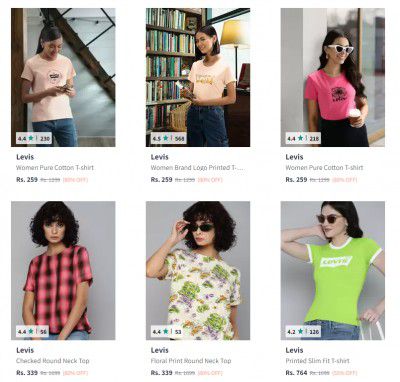 Levi's Women's Clothing at Minimum 80% OFF