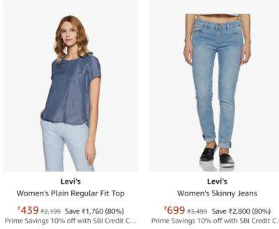 Levi's Women's Clothing Upto 80% Off