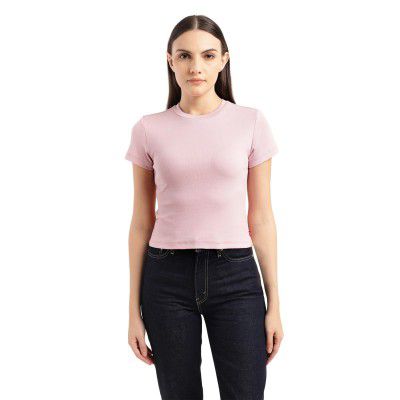 Levi's Women's Regular Fit Solid T-Shirt