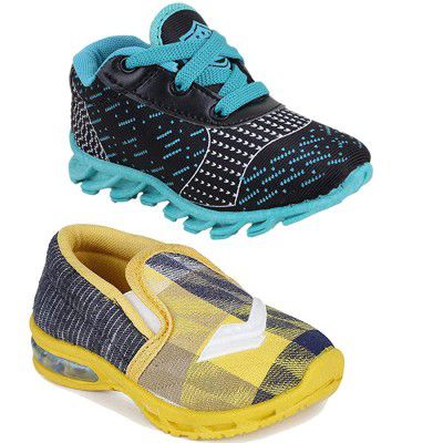 LEVOT Casual & Light Shoes for 12 Months to 3.5 Years Kids (Pack of 2)