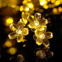 Lexton 16 Led Blossom Flower Fairy String Lights Plug Sourced |for Indoor & Outdoor Decorations(Warm White, Pack of 1) (Lex-Flower/16Led), Standard...