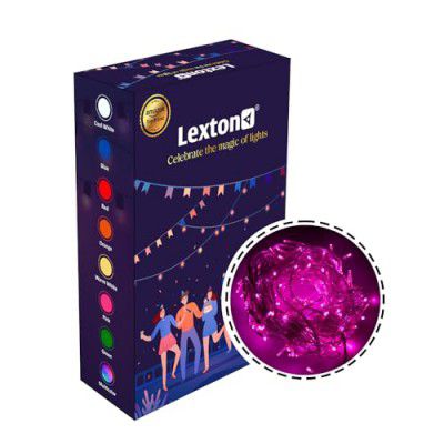 Lexton 36 Feet Long 40 LED Power Pixel Serial (Pack of 1, Pink)