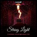 Lexton 40 Feet LED Decorative String Light | Pink | Plug Sourced | Pack of 1 | for Indoor & Outdoor Decorations, Diwali, Christmas, Wedding, Party, Lawn...