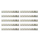Lexton 4V 7 LED Strip Aluminium Light Bulbs (Multicolor, Pack of 10), White, Standard (Led-Strip/Pk10)...