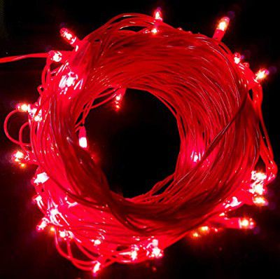 Lexton Decorative 3 Meter Rice Light (Red, Pack of 4)