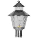 Lexton DL-039 Chrome Vintage Hemi-Spherical Lamp Post (Transluscent)...