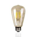 Lexton Filament Bulb 4W 220V Antique Vintage Glass Light E27 Base Decoration for Home (Yellow, 2700K, Pack of 1)...